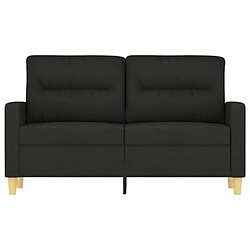 Avis Maison Chic Canapé à 2 places,Sofa de Salon,Canapé droit Noir 120 cm Tissu -GKD790075