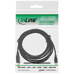 Avis Câble InLine® Micro USB 2.0 USB Type A mâle à Micro-B mâle noir 3m