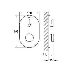 GROHE Mitigeur Douche Temporisé Eurosmart Cosmopolitan T 36321000 (Import Allemagne)