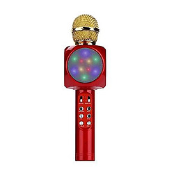 Universal Professional bluetooth wireless microphone handheld speaker karaoke music player(Red)