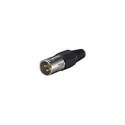 XLR 188 SB SCHWARZ 3 POL.