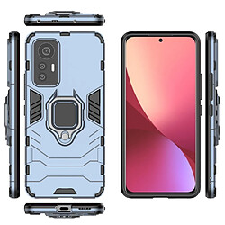 Htdmobiles Coque pour Xiaomi 12 Lite 5G - housse etui rigide anti choc + film ecran - BLEU FONCE