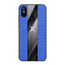 Wewoo Coque Souple Pour Xiaomi Mi 6X / A2 XINLI étui de protection TPU antichoc Texture Bleu