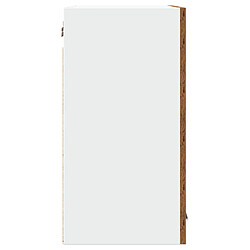 Acheter vidaXL Armoire murale de cuisine avec porte en verre vieux bois