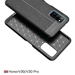 Avis Wewoo Coque Pour Huawei Honor V30 / V30 Pro Litchi Texture TPU Antichoc Case Noir