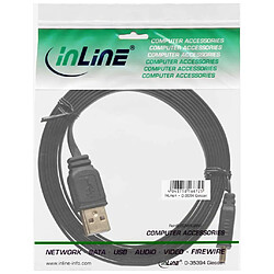 Avis Câble plat USB 2.0 InLine® USB Un mâle à un Mini-B mâle 5 broches noir / or 0.3m