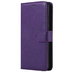 Wewoo Housse Coque Pour Huawei Honor 10 Lite Étui de protection à rabat horizontal de couleur unie avec support et fentes cartes et portefeuille et cadre photo et lanière violet