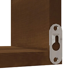 Acheter vidaXL Étagère d'angle murale Chêne marron 40x40x50 cm Bois ingénierie