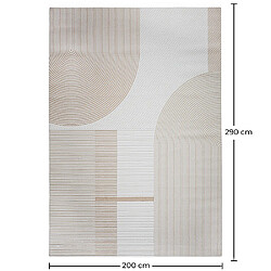 Acheter ICONIK INTERIOR Grand Tapis Design Contemporain et Moderne - Beige (290x200 cm) - Lubida Beige