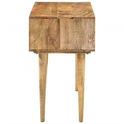 Acheter Helloshop26 Bureau table poste de travail meuble d'ordinateur informatique étude avec tiroirs 110 x 47 x 76 cm bois de manguier solide brun 02_0023462