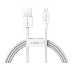 Baseus Câble de Charge et Transfert USB-MicroUSB 2A 1m Blanc 