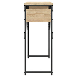 Maison Chic Table console | Meuble d'entrée | Table d'appoint avec étagère chêne sonoma 105x30x75 cm -GKD15633 pas cher