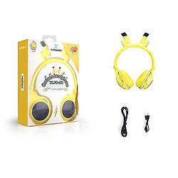 Avis Universal Mignon enfant bluetooth 5.0 casque 7 couleur led casque support carte sd