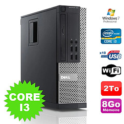 PC Dell Optiplex 990 SFF I3-2120 3.3GHz 8Go Disque 2000Go DVD Wifi W7 - Occasion