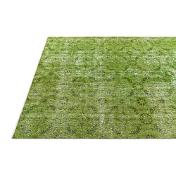 Avis Vidal Tapis de laine 236x155 vert Ultra Vintage