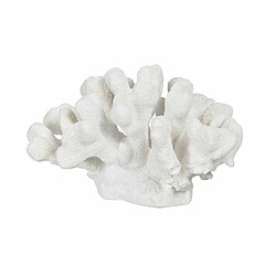 BigBuy Home Figurine Décorative Blanc Corail 19 x 14 x 11 cm