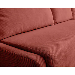 Acheter Lisa Design Palmira - canapé d'angle droit - 4 places - convertible couchage quotidien - matelas 14 cm - en velours côtelé