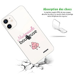 Avis Coque iPhone 12 mini souple transparente Mademoiselle boudeuse Motif Ecriture Tendance Evetane