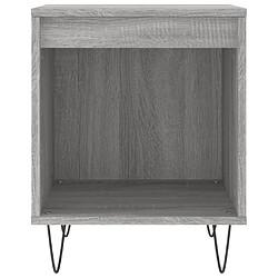 Maison Chic Lot de 2 Tables de chevet - Tables de Nuit sonoma gris 40x35x50 cm bois ingénierie pas cher