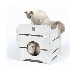 VESPER Meuble a chat Cottage - Blanc