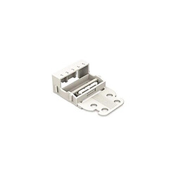 Perel Adaptateur De Fixation - Pour Bornes À 5 Conducteurs - Série 221 - 4 Mm² - Pour Montage À Vis - Blanc