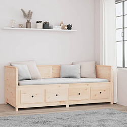 Avis vidaXL Lit de jour sans matelas 90x200 cm bois de pin massif