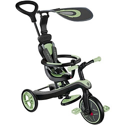 Tricycle évolutif EXPLORER 4 EN 1 - GLOBBER - Vert Sauge - Draisienne - de 10 mois a 5 ans - Montage sans outils