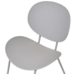 Beliani Chaise de salle à manger Set de 2 Gris clair SHONTO pas cher