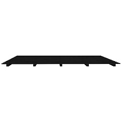 Acheter vidaXL Cadre de lit sans matelas noir 180x200 cm bois massif de pin