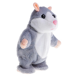 Avis parler marcher hamster souris animal de compagnie en peluche douce jouet son mimique enregistreur gris