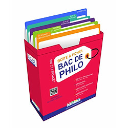 Boîte à fiches bac de philo : 100 % efficace ! : 80 fiches pour réussir l'épreuve !