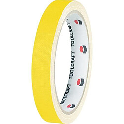 Ruban adhésif toilé sur un seul côté (L x P) 10 m x 19 mm Jaune HEB19L10GC TOOLCRAFT contenuâ€¯: 1 rouleau (les)