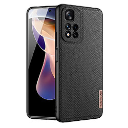 dux ducis etui fino housse en nylon xiaomi redmi note 11 pro+ 5g (chine) / 11 pro 5g (chine) / mi11i hypercharge / poco x4 nfc 5g noir