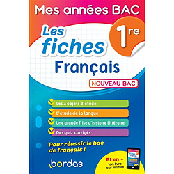 Français 1re : les fiches : nouveau bac