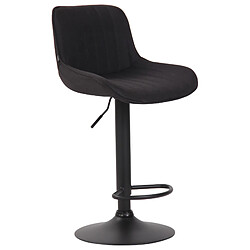 Non Tabouret de bar Lentini tissu noir