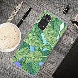 Coque en TPU antichoc Feuilles vertes pour votre Xiaomi Redmi Note 11S 4G/Redmi Note 11 4G (Qualcomm)