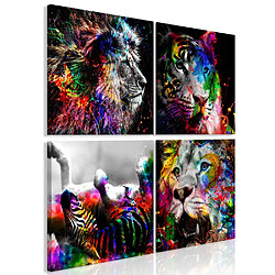 Artgeist Tableau - Wildness and Beauty (4 Parts) 40 x 40 cm