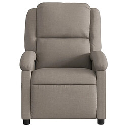 Acheter Maison Chic Fauteuil de massage inclinable,Fauteuil luxe de relaxation Taupe Tissu -MN72405