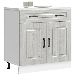 vidaXL Armoire de cuisine Kalmar sonoma gris bois d'ingénierie