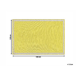 Beliani Tapis extérieur jaune 120 x 180 cm ETAWAH