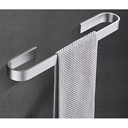 Acheter Universal Porte-serviettes Porte-serviettes de toilette Porte-serviettes Porte-serviettes Noir Argent 304 Acier inoxydable Barre de serviettes en verre Étagère de rangement de cuisine en verre