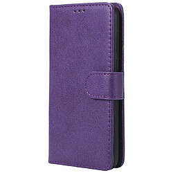 Wewoo Housse Coque Pour Huawei Y5 Prime 2018 Étui de protection à rabat horizontal de couleur unie avec support et fentes cartes et portefeuille et cadre photo et lanière violet