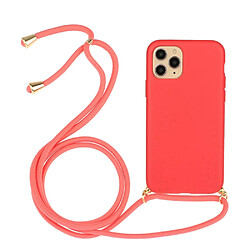 Coque en TPU souple avec sangle multifonction rouge pour votre Apple iPhone 11 Pro 5.8 pouces