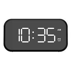 Snooze Réveil Numérique 5 Pouces écran LED 12 / 24H Pour Cuisine Blanc