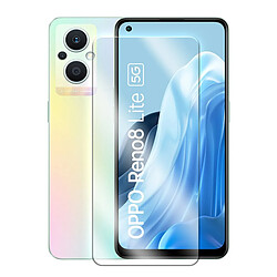 2 Film vitre pour téléphone mobile Oppo Reno 8 Lite 5G 6.43" verre trempé de protection transparent -Visiodirect-