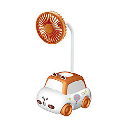 (Jaune) Mini Ventilateur de Bureau de Dessin Animé Mignon Ventilateur d'Étudiant Rechargeable Usb Pour Enfants Portable