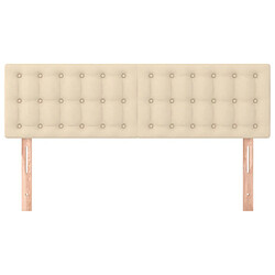 Avis Maison Chic Lot de 2 Têtes de lit design pour chambre - Décoration de lit Crème 72x5x78/88 cm Tissu -MN21766