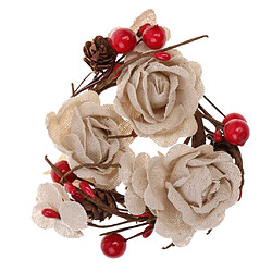 Acheter Mariage Rustique Naturelles Jute Burlap Fleur Corsage Poignet Shabby Décoration