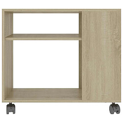 Avis vidaXL Table d'appoint Chêne sonoma 70x35x55 cm Bois d'ingénierie