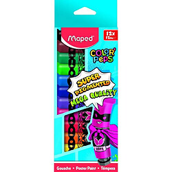 Maped Peinture gouache en tube - 12 x 12 ml